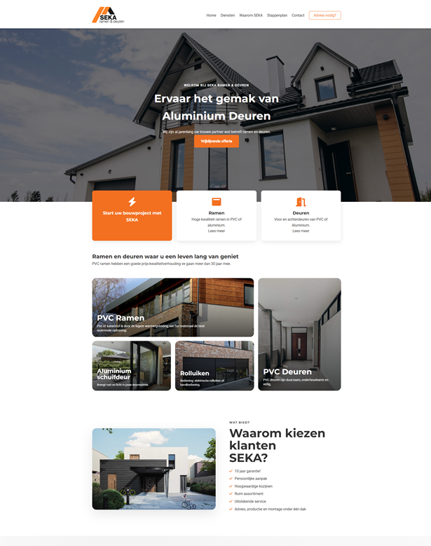 SEKA Ramen & Deuren – PVC en aluminium ramen en deuren in België